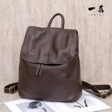 リュック レデイーズ 本革 レザー 3way おしゃれ 軽量 通勤 通学 大容量 便利　ブラウン  MD33棕