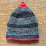 シマシマやわらかあったか帽　ゆったりサイズ