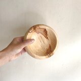 トチのボウル　Φ14.5cm　オブジェのような個性が楽しい木製ボウル