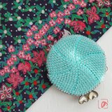 ばあば ♡ ガラスビーズのまんまるがま口（menthe poivrée・2190）_★