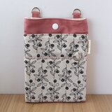 3/31までセール✨帆布の2way移動ポケット　在庫限り　オーガナイザー　ナースポーチ　ボタニカル　No.430