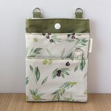 3/31までセール✨帆布の2way移動ポケット　在庫限り　オーガナイザー　ナースポーチ　ボタニカル　No.428