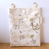 3/31販売終了！セール✨帆布の2way移動ポケット　一点限定　オーガナイザー　ナースポーチ　スマホポーチ　ギフト　No.368