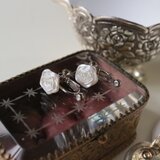 取説付きイヤリングコンバーター バラの花　フック・ポスト両用タイプ