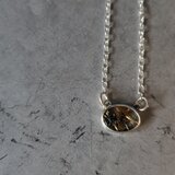 スタールチルクォーツシルバーネックレス