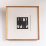 紙版画 "spoons #2"（額装）