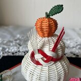 籐の鏡餅　小・４