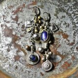 oldコインとo多彩ldアフガンメタル、民族鈴のアンシメトリーピアス