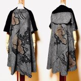 絞りのアンサンブルワンピース　着物リメイク