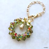 クリスマスリースのバッグチャームⅣ