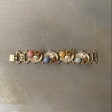 Vintage 60s USA retro colorful stone pearl bracelet