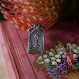 フレンチシルバー　ペンダント　ヴィンテージアクセサリー　フランスアンティーク