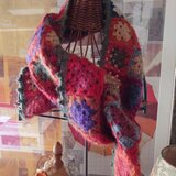 モチーフつなぎのストール