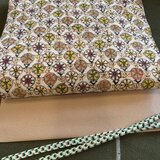 正絹　型絵染　アップサイクル品