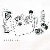 半袖Tシャツ『パラダイスインドア』メンズ レディース スイーツ ホワイト