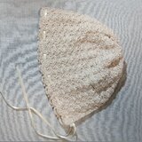 ＊Frost Lace＊3WAY＊アンゴラシルク混ニット帽＊ボンネット＆バケットハット風