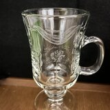 薔薇の景色のアイリッシュグラス〜手彫りガラス〜