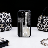 iPhone 17 16 15 14 13 Samsung ケース 贅沢 螺鈿風 天然貝シェル ヒョウ柄 水玉 対応 ソフト