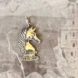 馬のシルバーチャーム［Knight］