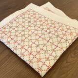 刺し子♡ふきん(比翼井桁)