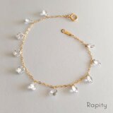 【贈り物♡ご褒美に】14kgf☆ジルコニアクリスタルのブレスレット