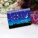 定期入れ/パス入れ/名刺入れ  カードケース 【星空の夜（starry night）】（名入れ可）