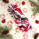 Christmas★｜91g/41m 極太糸｜ウール｜手紡ぎ糸｜アートヤーン