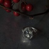 マーカサイトインクォーツシルバーリング#9