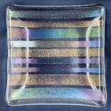 キラキラシックな縞模様の皿ＳＤ６００