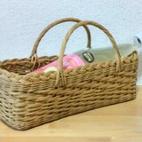 ワインを入れたりしたら素敵な籐かご♡北海道　十勝バスケット90