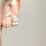 14kgf volume　パール イヤーカフ　クリスタルパール