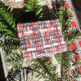 ツイードのポーチ（S)　コスメ入れ　カード入れ　アクセサリー入れ　鍵入れ