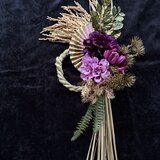 紫雅（しが）のロングしめ飾り