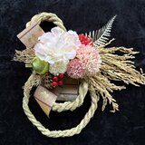 「華しらべ〜桃色〜」しめ飾り