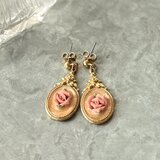 PA264-【 AVON 】エイボン・ヴィンテージピアス 1989 Victorian Rose