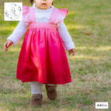 カトレア×グラデーションのエプロンワンピース