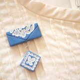 : : : 陶土の草花ブローチ : : : 1417