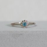 <SJ2nd>ひまわりリング　ブルートパーズ