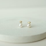 パールとゴールドのピアス K10