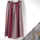 ふくれ織りと菱模様のスカート【sara-nari】着物リメイク