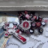 ミルフィオリのロザリオ（８ミリ玉)