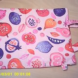 A４サイズすっぽり・・健康診断・補助バック・綿麻キャンパス生地の手提げ