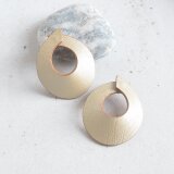 Connect【レザーピアス/イヤリング】"champagne"