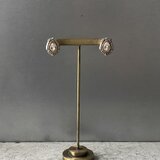 Vintage 90s-00s USA crystal bijou classical design pierces