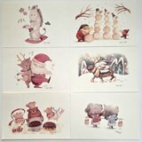 12月～2月に使える冬のポストカード6枚セット*2026年