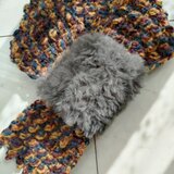 【今年の新色】残り6本限り！マフラー ファー ショート ループ カラフル 手編み 編み物 編み