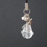 雪だるま水晶のストラップ《MA-117》