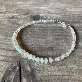 sv925* Opal & Sea Bracelet　プレシャスオパールとアクアマリン