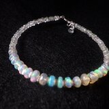 sv925* Opal & Sea Bracelet　プレシャスオパールとアクアマリン