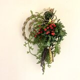 しめ縄.お正月飾り  ~稲穂と紅白の実